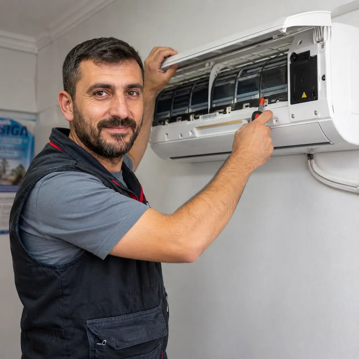Manisa Mitsubishi klima tamiri ustası Mustafa Usta — Köprübaşı ve Gördes iklimlendirme uzmanı
